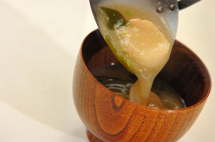 ワカメと麩のおみそ汁の作り方3