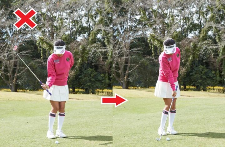 ダフリを速攻直すテク！「左手の指3本で…」と女子プロが解説