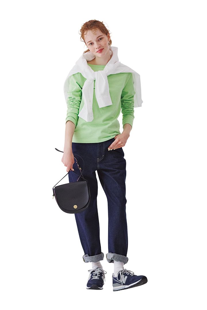 スニーカー、バレエシューズどちらとも相性がいい《リー》のデニムコーデ【本日のFUDGE GIRL-5月14日】