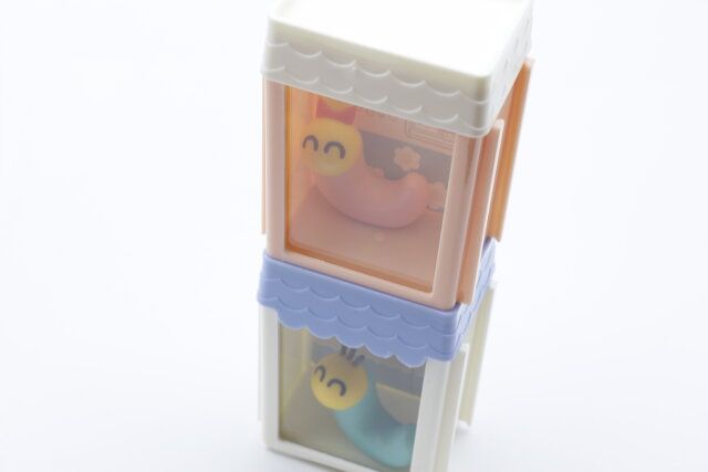 セリアのおうち型連結ディスプレイケース ノスタルジーをスタッキング