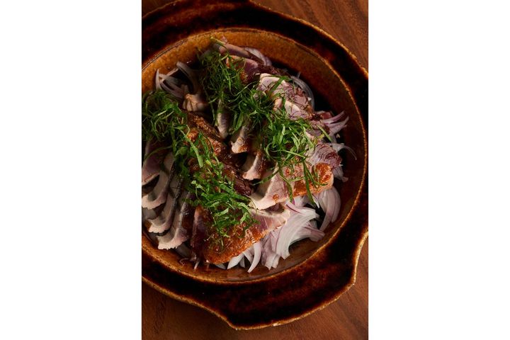 ピリ辛で薬味たっぷりの“鰹の韓国風たたき”