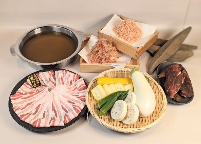 旬野菜と黒豚しゃぶしゃぶ