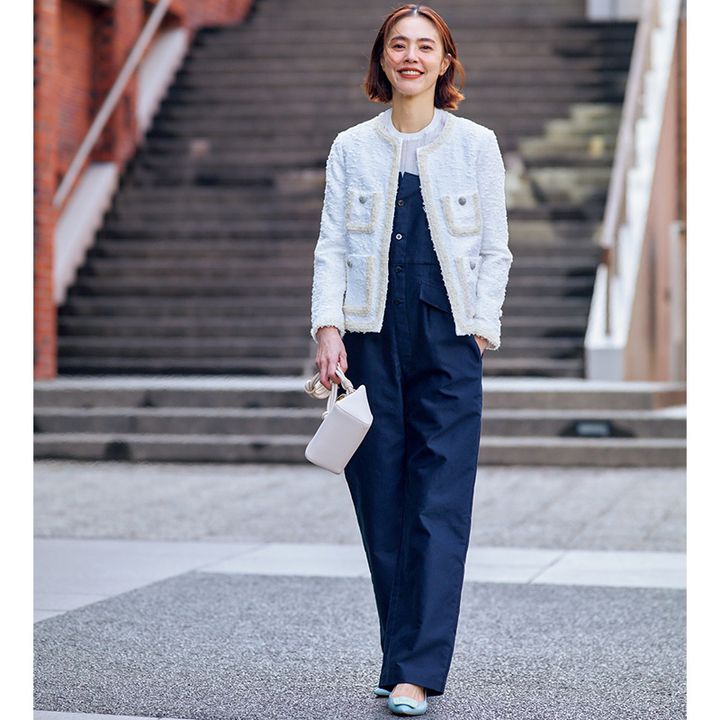 ツイード,ジャケット,ジャケットコーデ,浅見れいな