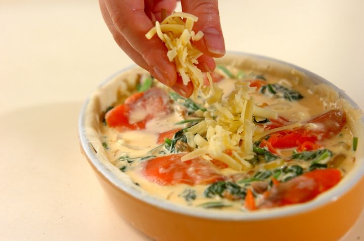 超簡単！冷凍パイシートでキッシュ作り by西川 綾さんの作り方2