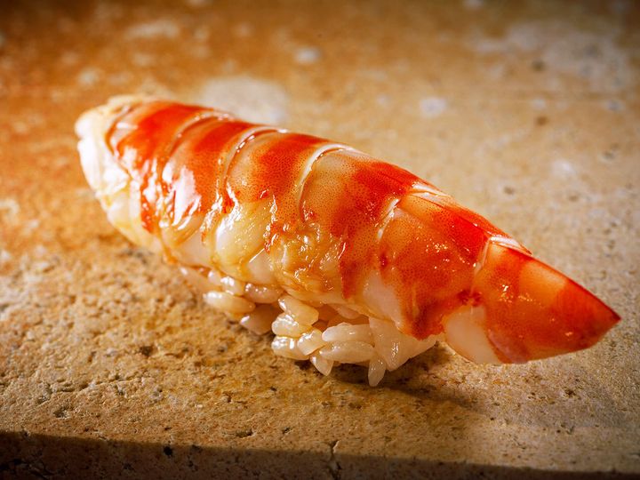 東銀座『鮨 いつつ』の「車海老」