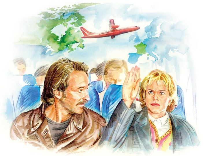 映画『フレンチ・キス』のイメージイラスト