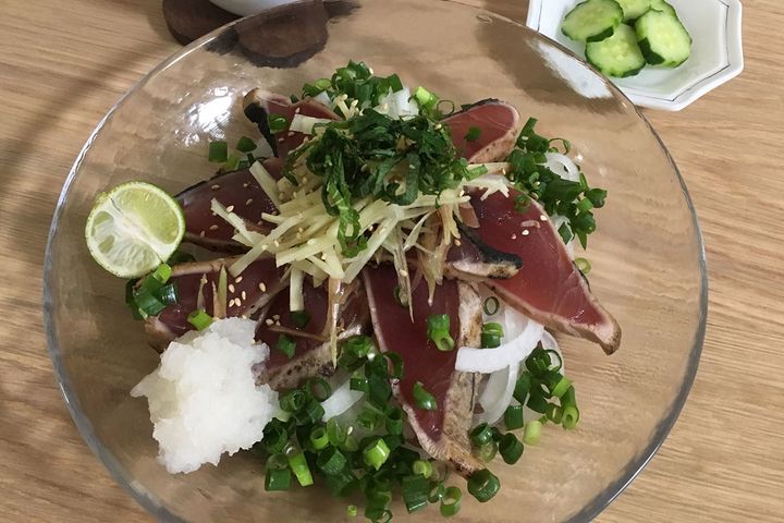 ▲たっぷり薬味とのマリアージュで栄養効果がアップ