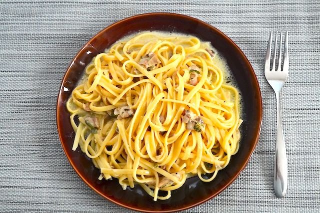 Barilla リングイネ アイ フンギ ポルチーニ エ サルサ タルトゥファータ