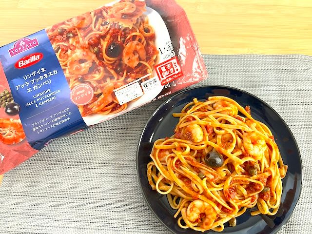 完成したパスタ