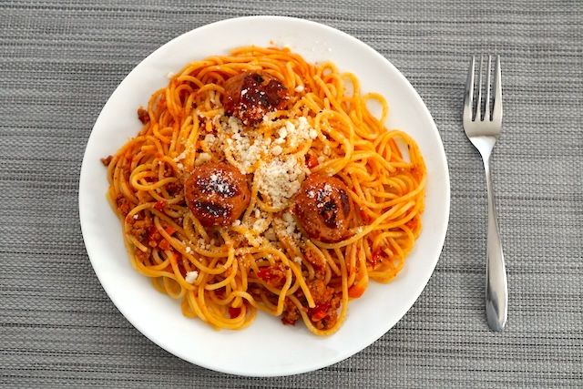 Barilla スパゲッティ コン スーゴ アッラ テラマーナ