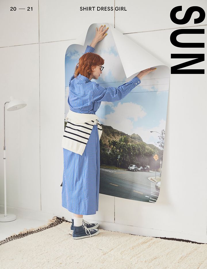 5月の“ストライプシャツワンピース”お手本コーデ10選。1枚で着てもレイヤードしてもよし！