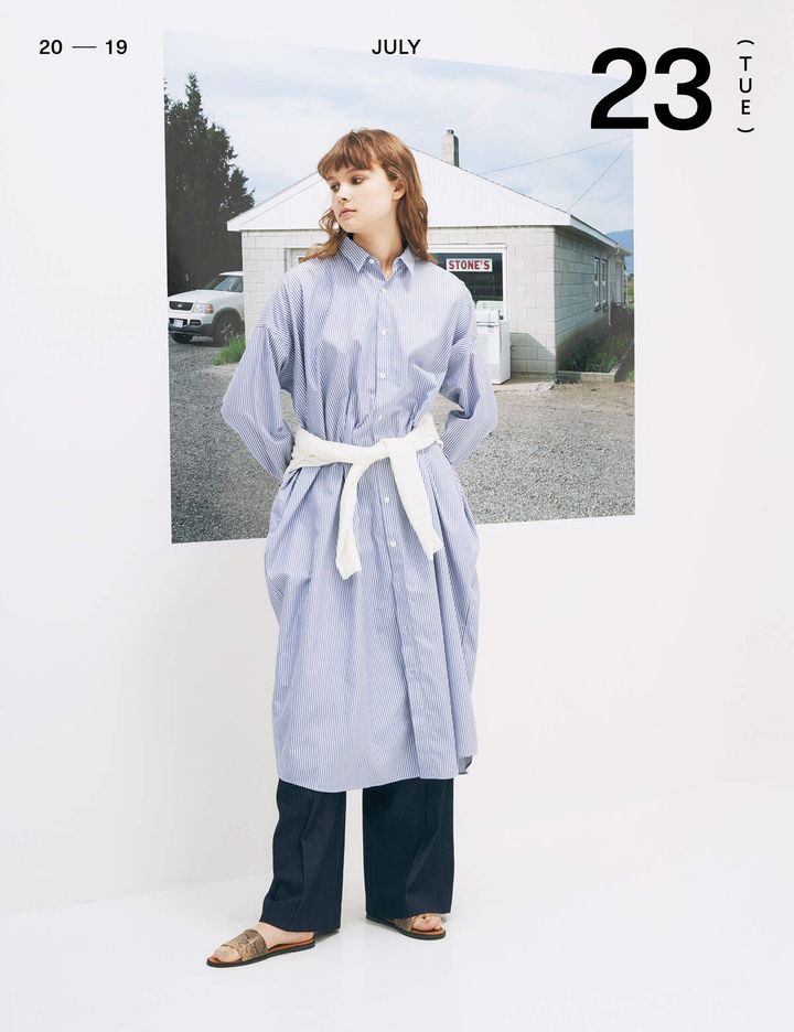 5月の“ストライプシャツワンピース”お手本コーデ10選。1枚で着てもレイヤードしてもよし！