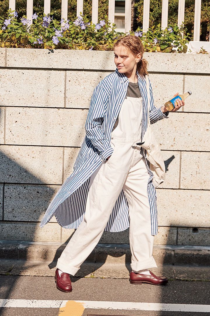 5月の“ストライプシャツワンピース”お手本コーデ10選。1枚で着てもレイヤードしてもよし！