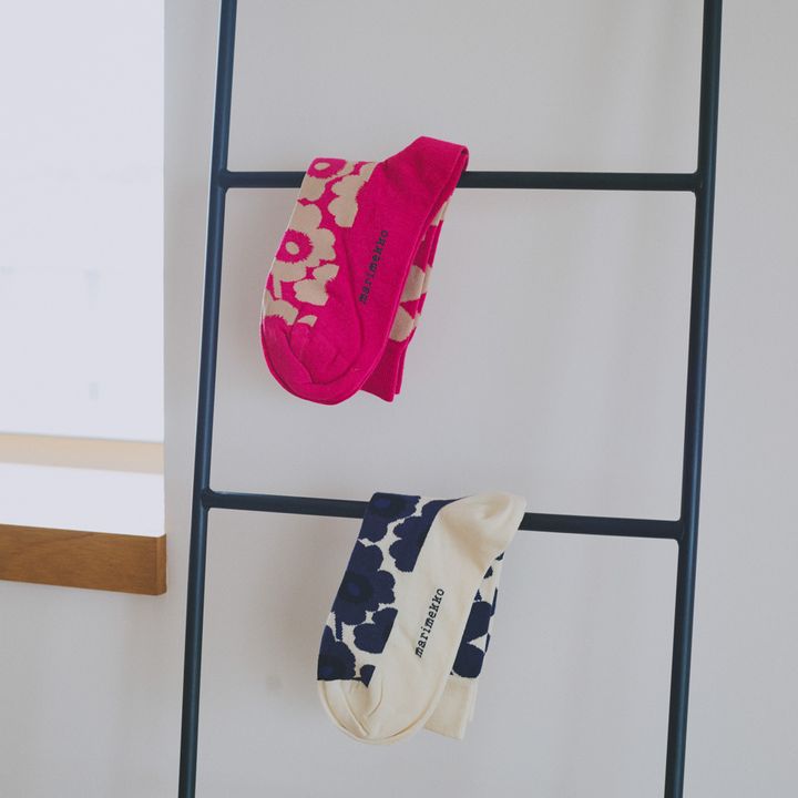 《マリメッコ》らしい配色で上品に履きこなせる柄ソックス【マイスタンダードブック】