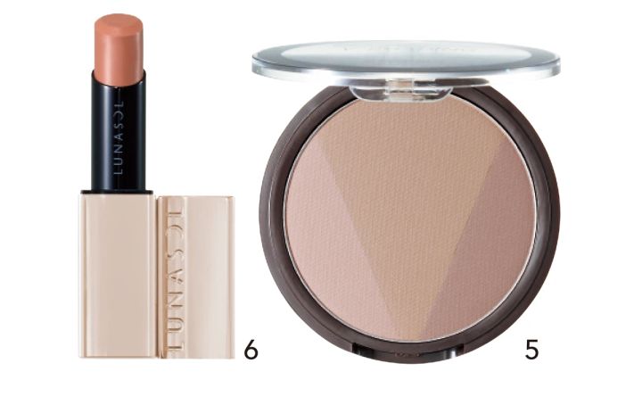 4.寒色×暖色でつくる甘めクールなアイシーカラーメイク_使用コスメ_peripera インク ブイ シェーディング 3_ルナソル プランプメロウリップス 11