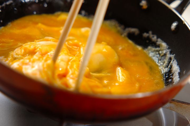 鶏肉のケチャップ煮ライスの作り方3