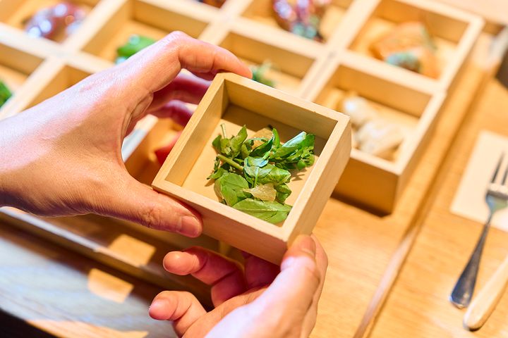 「クレソン甘夏」。甘酸っぱさのあるサラダ風