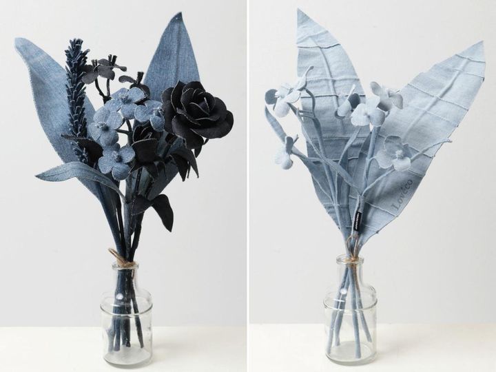 画像: 左「DENIM FLOWER 7本セット」￥7,150、右「DENIM FLOWER 4本セット」￥3,850ともに【ジャパンデニム】 出典：パリゴ