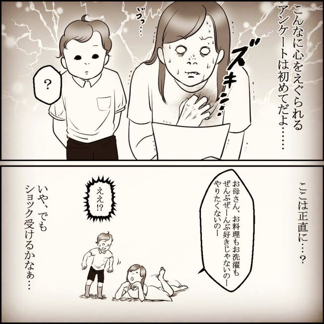 息子のアンケート