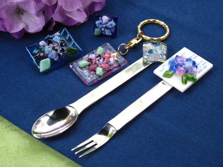 「フュージング体験」2000円〜／@箱根ガラスの森美術館