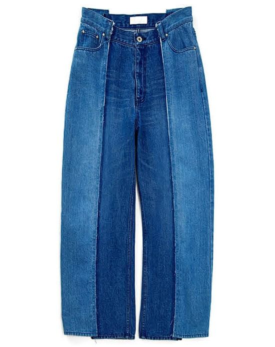 切り替えデザインデニム