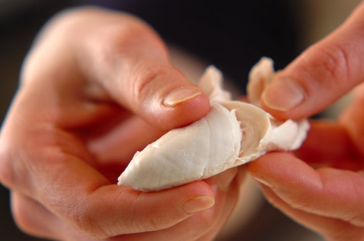 鶏ささ身と玉ネギの和え物の作り方3