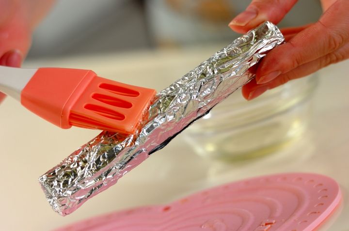 卵焼き器で作る簡単バームクーヘンの下準備2