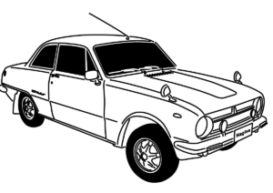 いすゞ・ベレット1600GTのイラスト