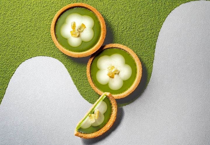 「お抹茶ラテタルト 茶の夢～ゆず添え」4個入885円