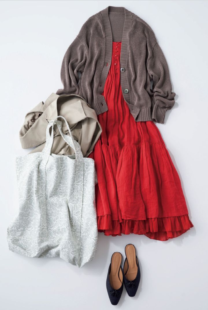 ワンピース キャミワンピース カーディガン 着まわし カレンソロジー シーエスジー