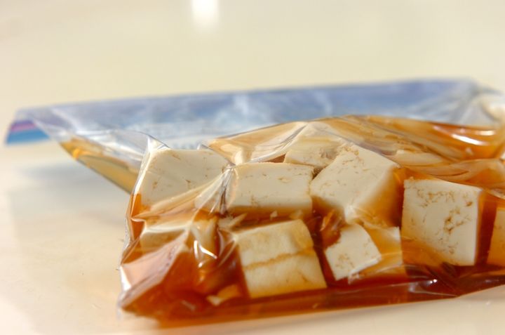 水きり豆腐のだし浸しの作り方1