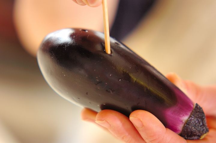 焼きナスナムルの作り方1