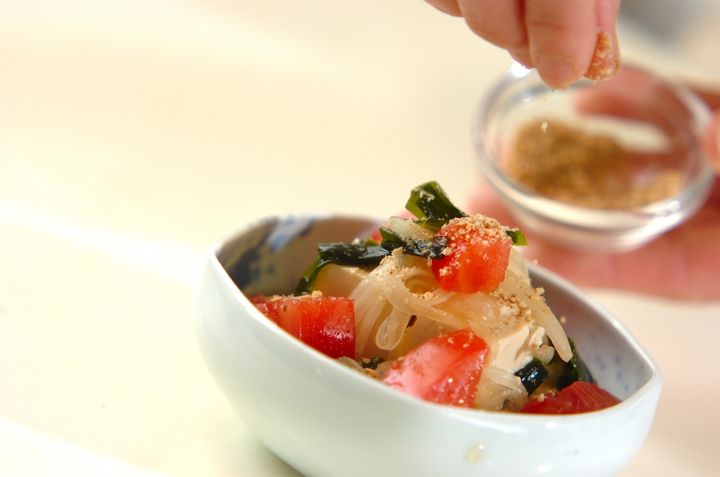 水きり豆腐のだし浸しの作り方3