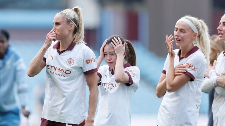 長谷川唯も涙…マンチェスター・シティ女子、得失点差で優勝ならず 「最も残酷な形」
