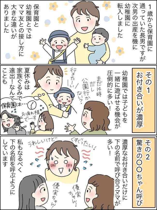 保育園から幼稚園に転園！ママ友との接し方も大きく変わって
