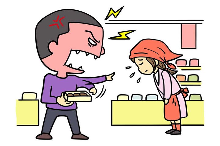 スーパーのクレーマーのイメージ