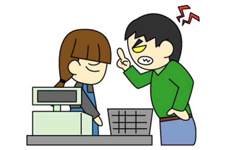 スーパーのクレーマーのイメージ