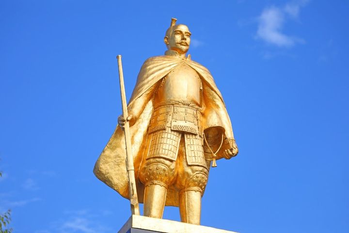 岐阜市にある織田信長像