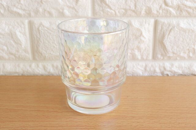セリアのオーロラグラス ドット