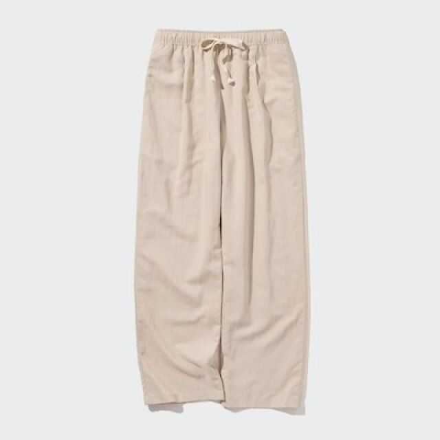 ユニクロのリネンブレンドイージーパンツ