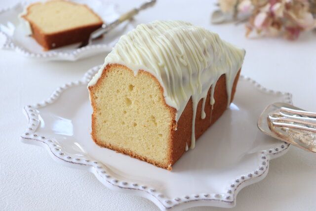 バニラホワイトチョコパウンド レシピ 完成