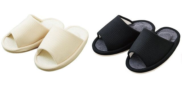 かかとアップスリッパ