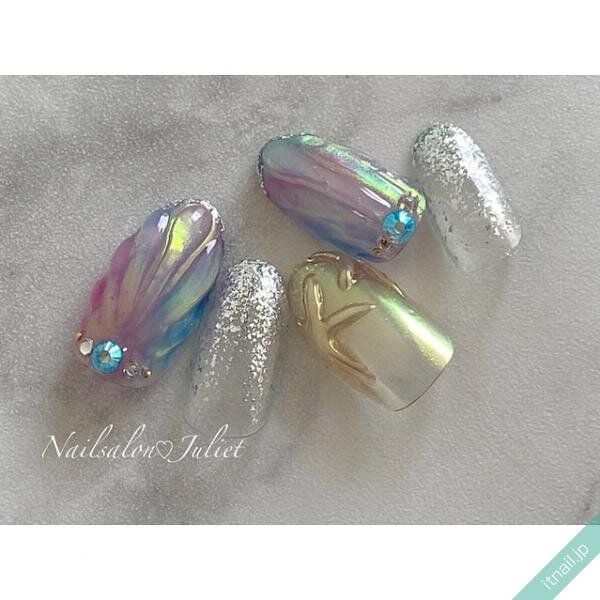 JULIETが投稿したネイルデザイン [photoid:I0100631] via Itnail Design (735768)