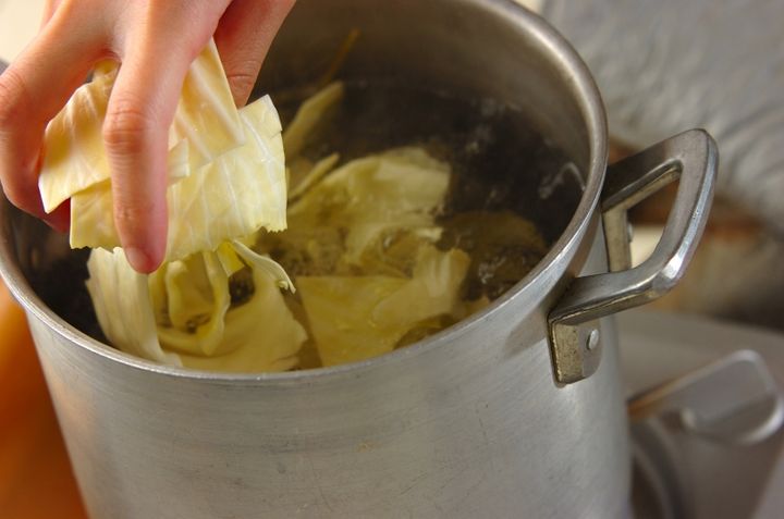 ささ身のユズコショウパスタの作り方2