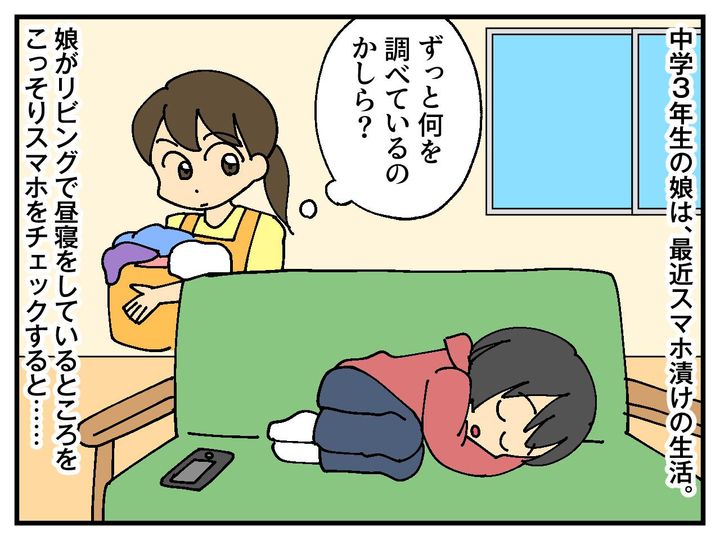 画像1: スマホ漬けの娘