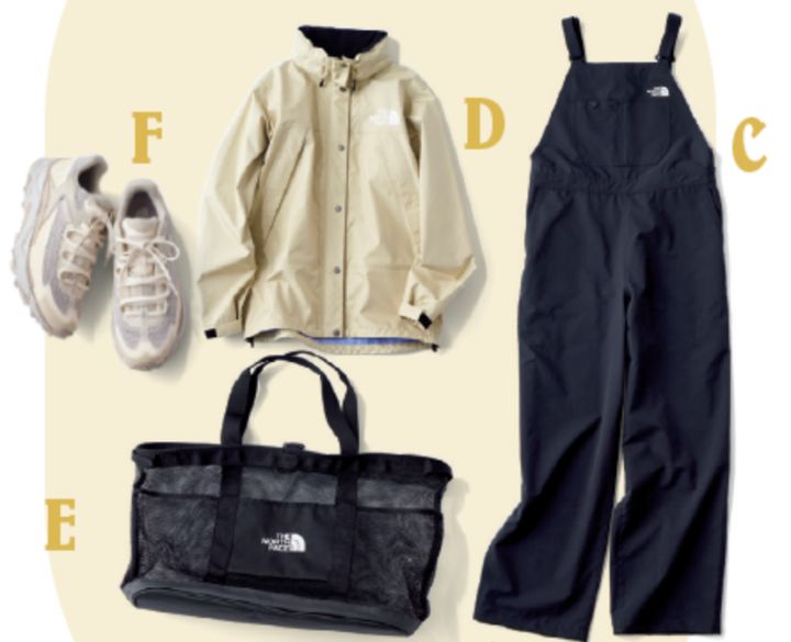 アウトドア 機能性アイテム 着まわし