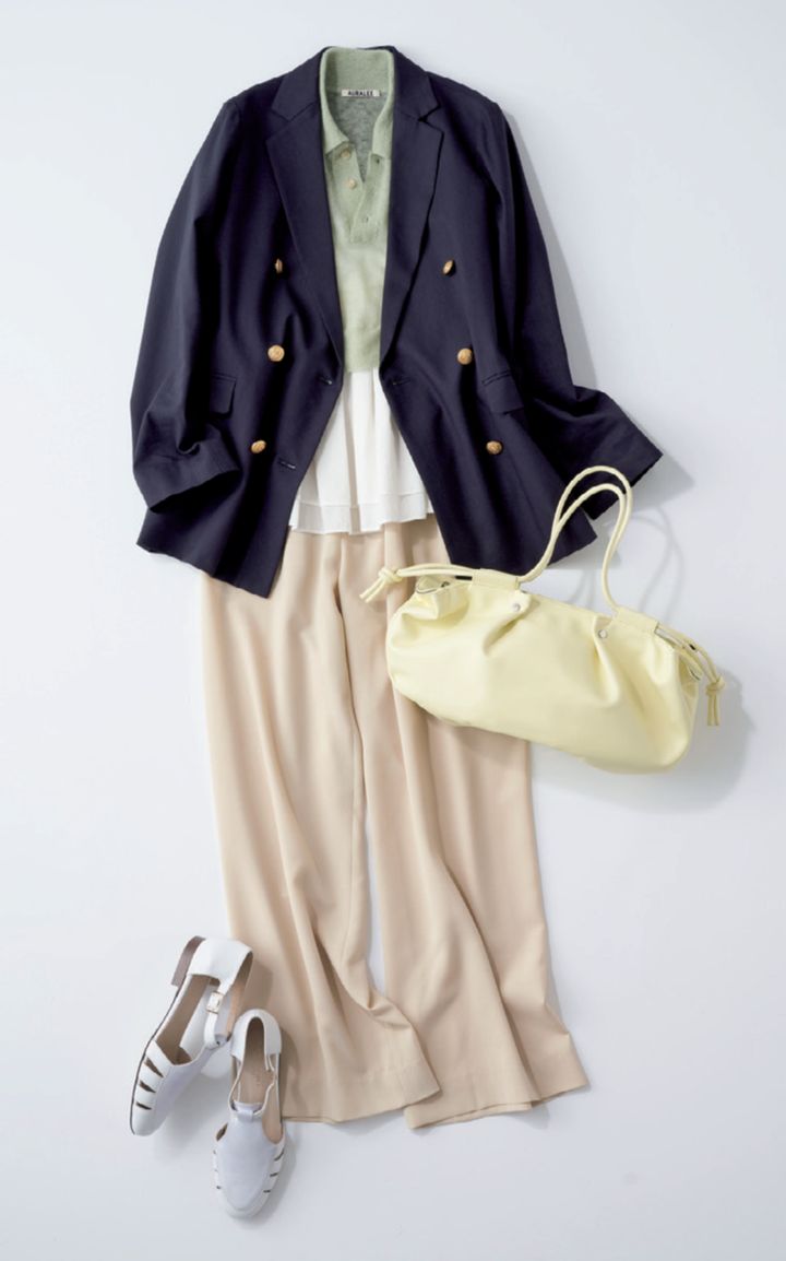 ポロシャツ ブレザー 着まわし