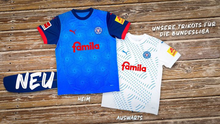 町野修斗のホルシュタイン・キール、2024-25新ユニフォーム発表！クラブ史上初の「ブンデス1部」戦闘服