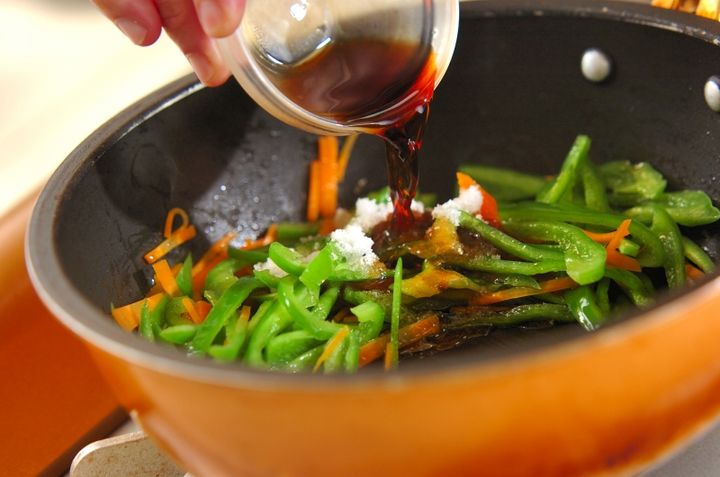 ピーマンのきんぴらの作り方2