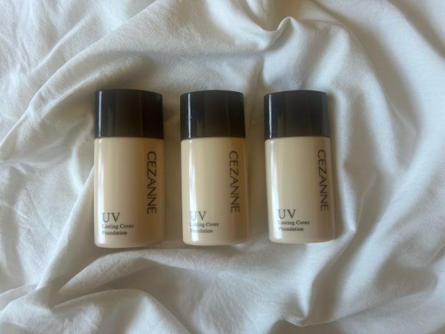 セザンヌラスティングカバーファンデーション3点